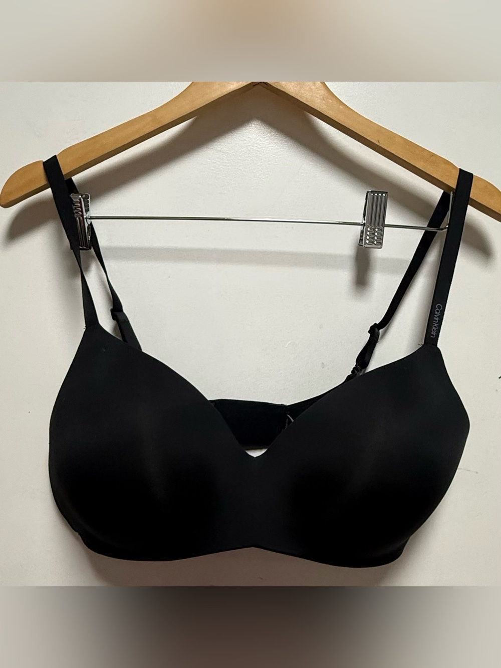 Calvin Klein Black Seamless T-Shirt Bra 36D